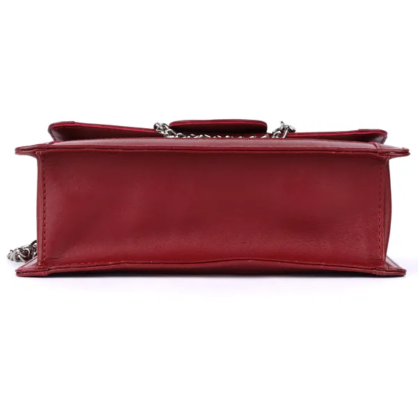 Maroon_Genuine_Leather_Hand_Crafted_Solid_Satchel_For_Women
