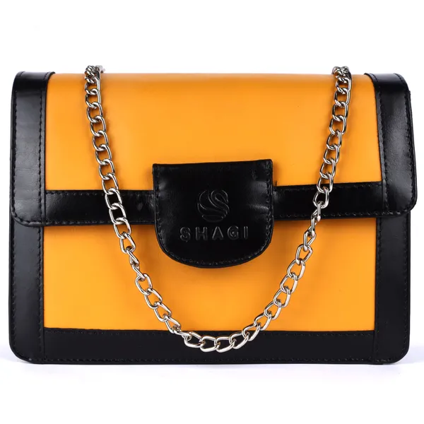 Mustard_&_Black_Genuine_Leather_Hand_Crafted_Sling_Bag_For_Women