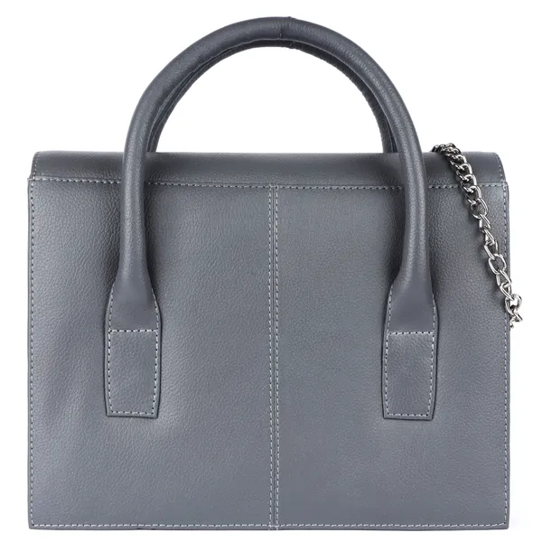 Grey_Genuine_Leather_Hand_Crafted_Solid_Satchel_For_Women