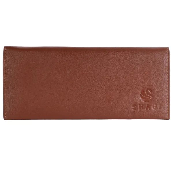 Tan_Genuine_Leather_Hand_Crafted_Slim_Clutch_For_Women