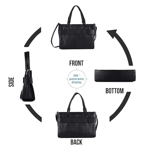 Black_Genuine_Leather_Hand_Crafted_Structured_Handheld_Bag_For_Women