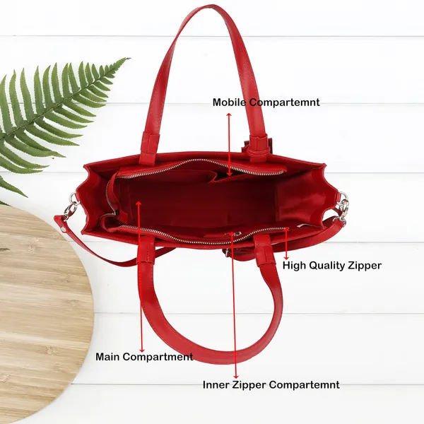 Red_Genuine_Leather_Handcrafted_Structured_Handheld_Bag_For_Women
