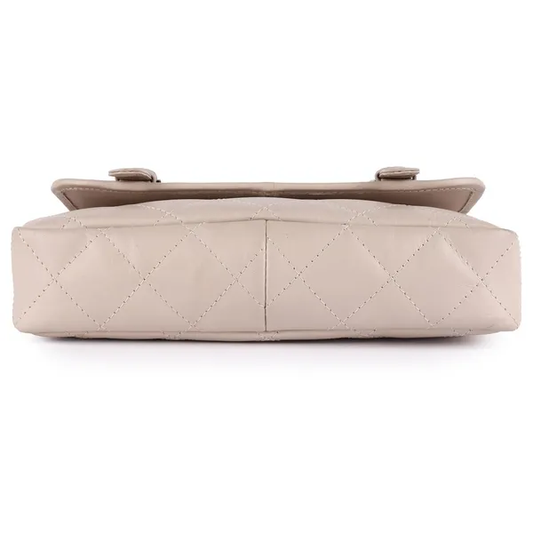 French_Beige_Genuine_Leather_Handcrafted_Shoulder_Hobo_Bag_For_Women