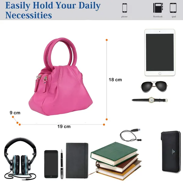 Baby_Pink_Genuine_Leather_Handcrafted_Mini_Handheld_Bag_For_Women