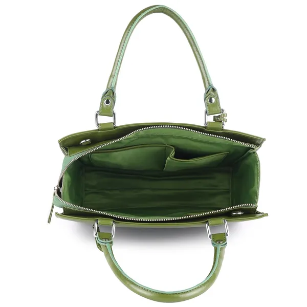 Green_Genuine_Leather_Handcrafted_Mini_Handheld_Bag_For_Women