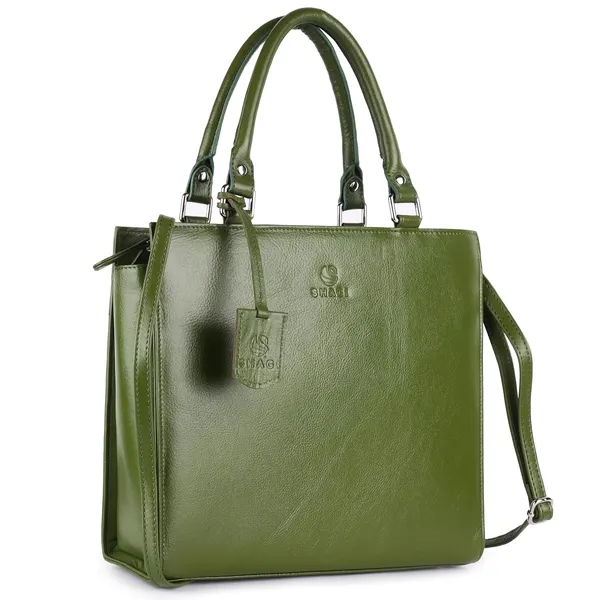 Green_Genuine_Leather_Handcrafted_Mini_Handheld_Bag_For_Women