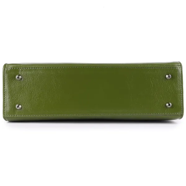 Green_Genuine_Leather_Handcrafted_Mini_Handheld_Bag_For_Women