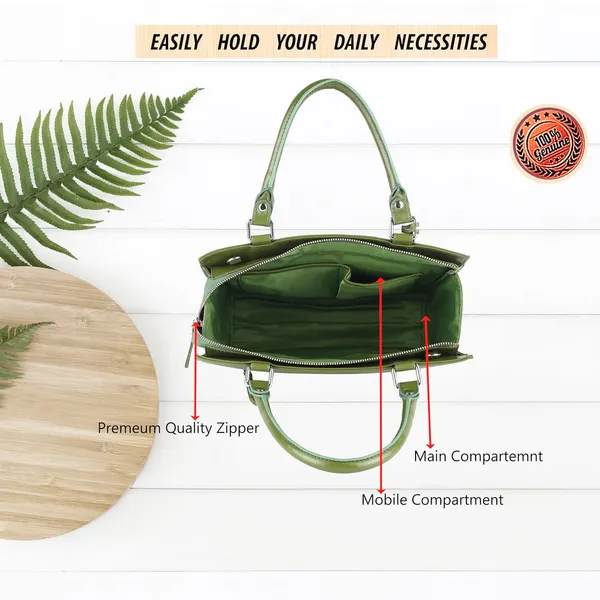 Green_Genuine_Leather_Handcrafted_Mini_Handheld_Bag_For_Women