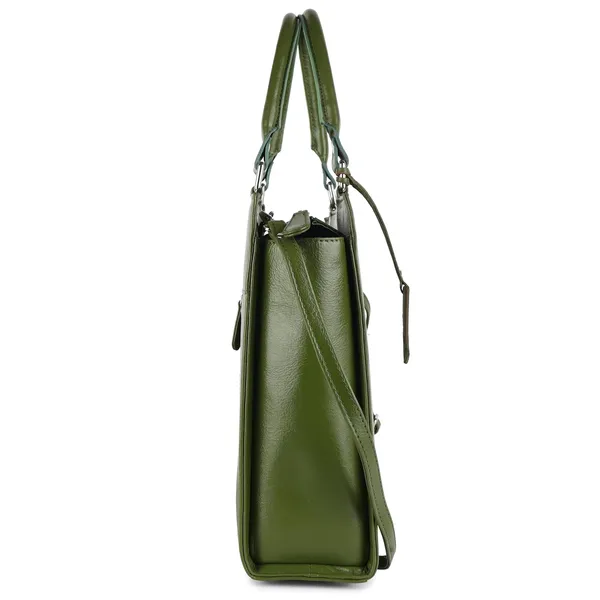 Green_Genuine_Leather_Handcrafted_Mini_Handheld_Bag_For_Women