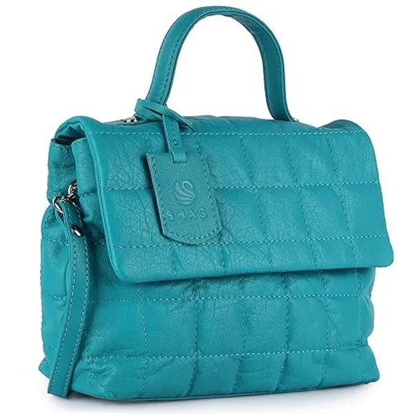 Turquoise_Genuine_Leather_Hand_Crafted_Solid_Satchel_For_Women