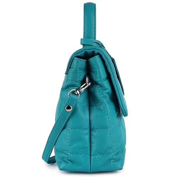 Turquoise_Genuine_Leather_Hand_Crafted_Solid_Satchel_For_Women