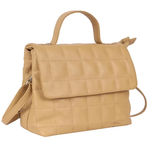 Beige_Genuine_Leather_Hand_Crafted_Solid_Satchel_For_Women