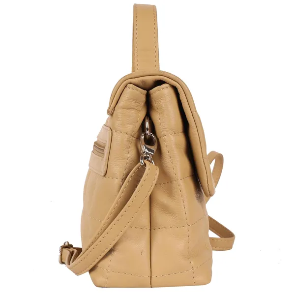 Beige_Genuine_Leather_Hand_Crafted_Solid_Satchel_For_Women