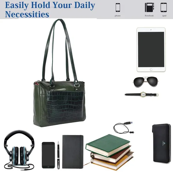 Dark_Green_Genuine_Leather_Hand_Crafted_Solid_Handbag_For_Women