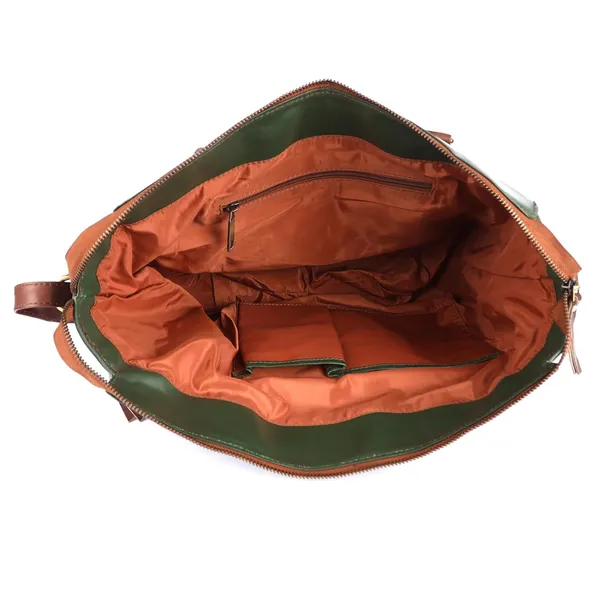 Dark_Green_Genuine_Leather_Hand_Crafted_Solid_Satchel_For_Women