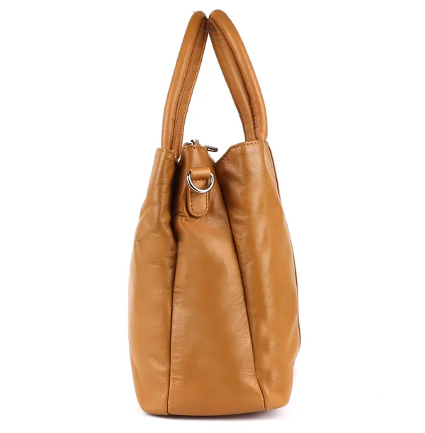 Honey_Yellow_Genuine_Leather_Hand_Crafted_Solid_Satchel_For_Women