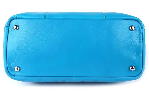 Sky_Blue_Genuine_Leather_Hand_Crafted_Solid_Satchel_For_Women