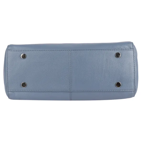 Grey_&_Black_Detachable_Strap_&_Zip_Closure_Shoulder_Bag_For_Women