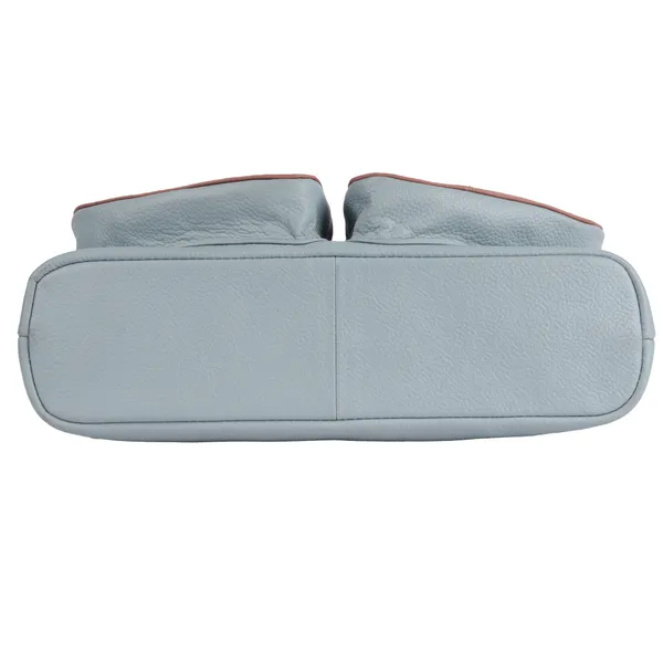 Grey_&_Baby_Pink_Detachable_Strap_&_Zip_Closure_Shoulder_Bag_For_Women