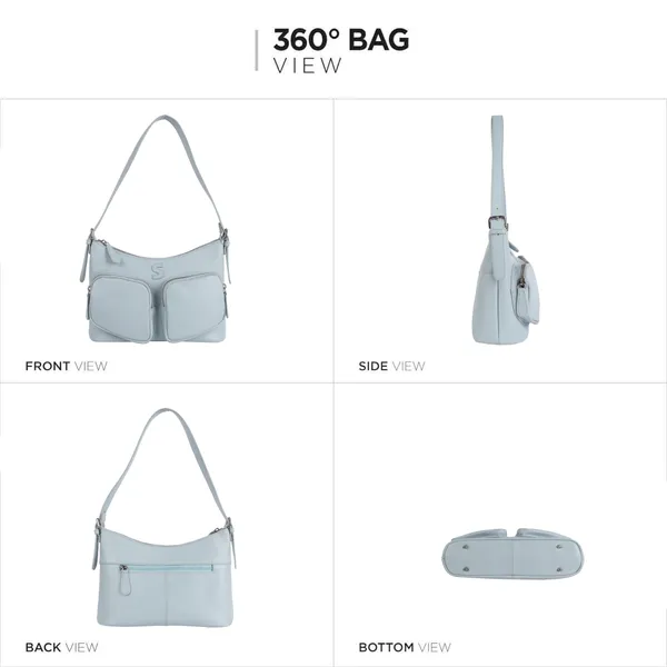 Grey_Detachable_Strap_&_Zip_Closure_Shoulder_Bag_For_Women