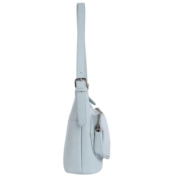 Grey_Detachable_Strap_&_Zip_Closure_Shoulder_Bag_For_Women