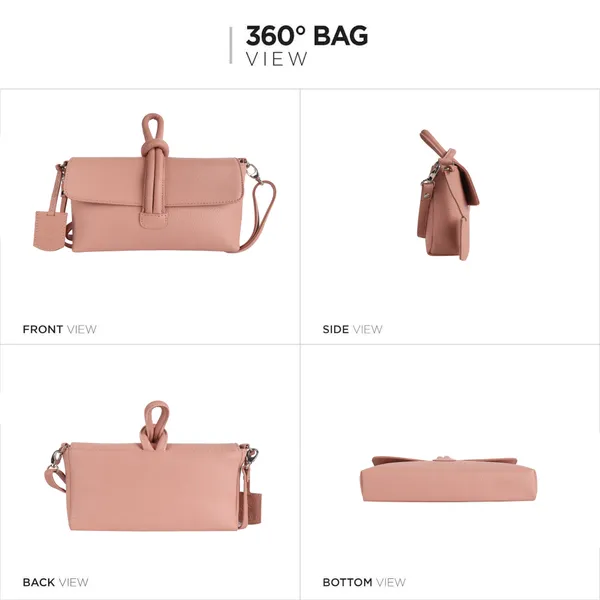 Nude_Pink_Detachable_Strap_&_Zip_Closure_Shoulder_Bag_For_Women