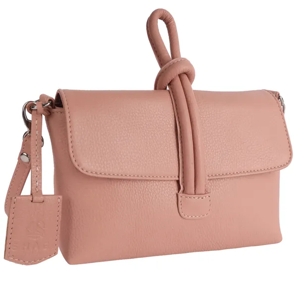 Nude_Pink_Detachable_Strap_&_Zip_Closure_Shoulder_Bag_For_Women
