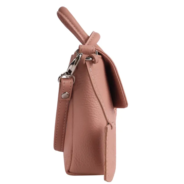 Nude_Pink_Detachable_Strap_&_Zip_Closure_Shoulder_Bag_For_Women