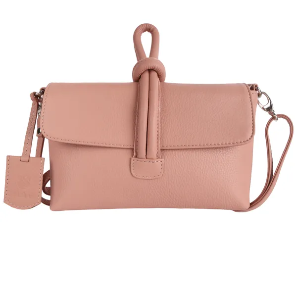 Nude_Pink_Detachable_Strap_&_Zip_Closure_Shoulder_Bag_For_Women