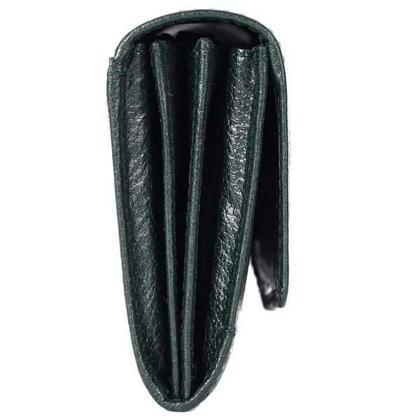 Green_Genuine_Leather_Hand_Crafted_With_Snap_Closure_Clutch_For_Women