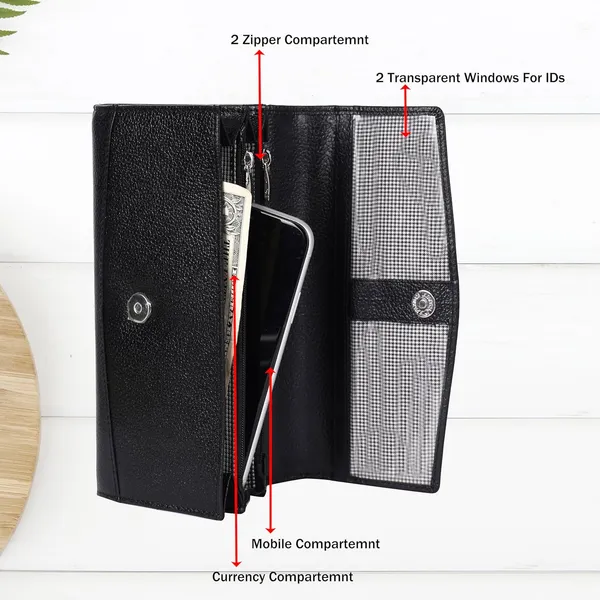 Black_Genuine_Leather_Hand_Crafted_With_Snap_Closure_Clutch_For_Women
