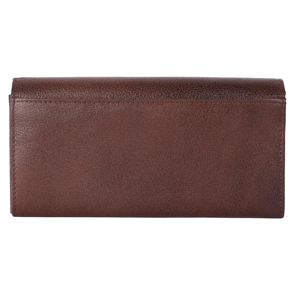 Dark_Brown_Genuine_Leather_Hand_Crafted_With_Snap_Closure_Clutch_For_Women
