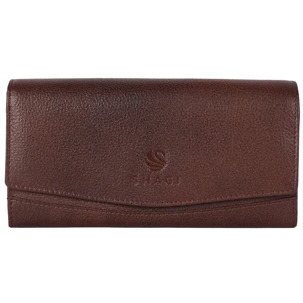 Dark_Brown_Genuine_Leather_Hand_Crafted_With_Snap_Closure_Clutch_For_Women