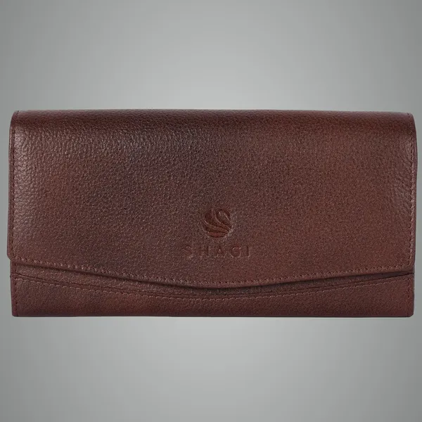 Dark_Brown_Genuine_Leather_Hand_Crafted_With_Snap_Closure_Clutch_For_Women