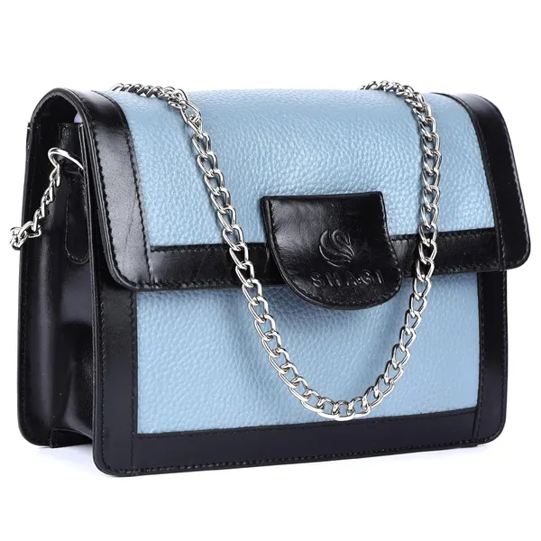 Blue_and_Black_Genuine_Leather_Handcrafted_Sling_Bag_For_Women