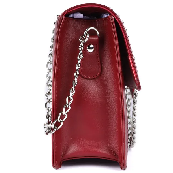Maroon_&_White_Genuine_Leather_Handcrafted_Sling_Bag_For_Women
