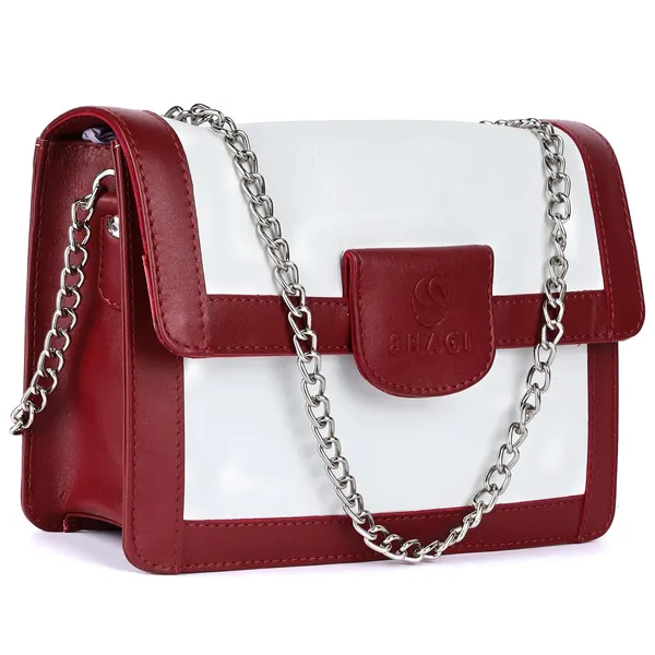 Maroon_&_White_Genuine_Leather_Handcrafted_Sling_Bag_For_Women