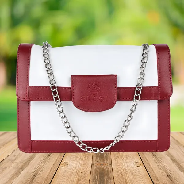 Maroon_&_White_Genuine_Leather_Handcrafted_Sling_Bag_For_Women