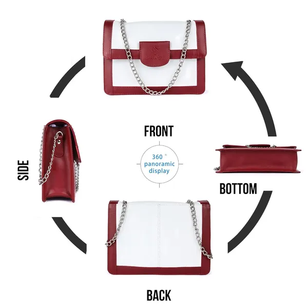 Maroon_&_White_Genuine_Leather_Handcrafted_Sling_Bag_For_Women