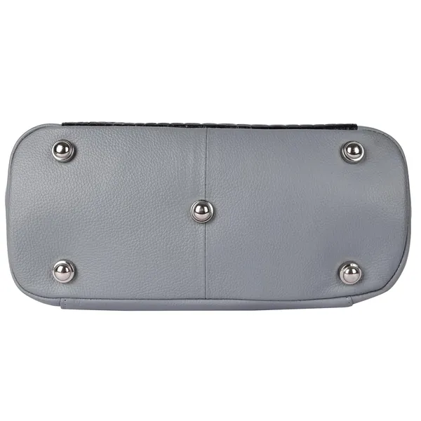 Grey_&_Black_Genuine_Leather_Hand_Crafted_Solid_Satchel_For_Women