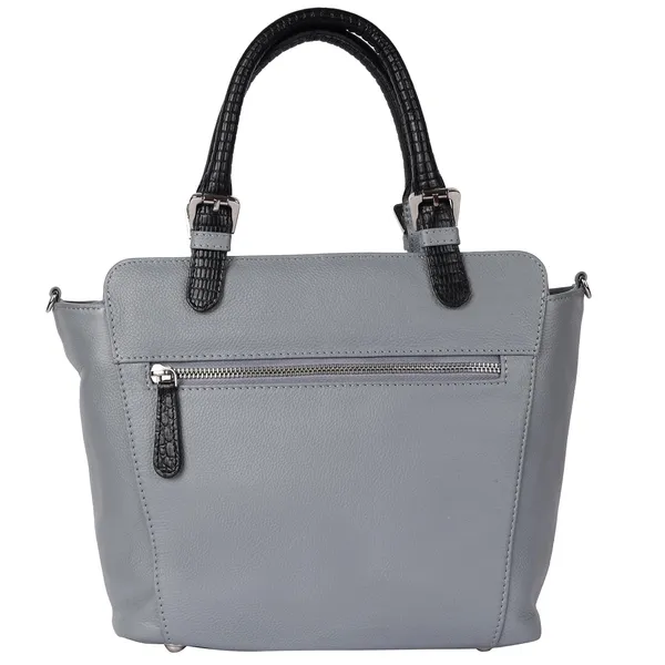 Grey_&_Black_Genuine_Leather_Hand_Crafted_Solid_Satchel_For_Women