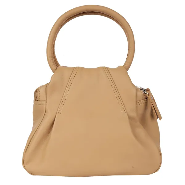 Light_Brown_Genuine_Leather_Handcrafted_Mini_Handheld_Bag_For_Women