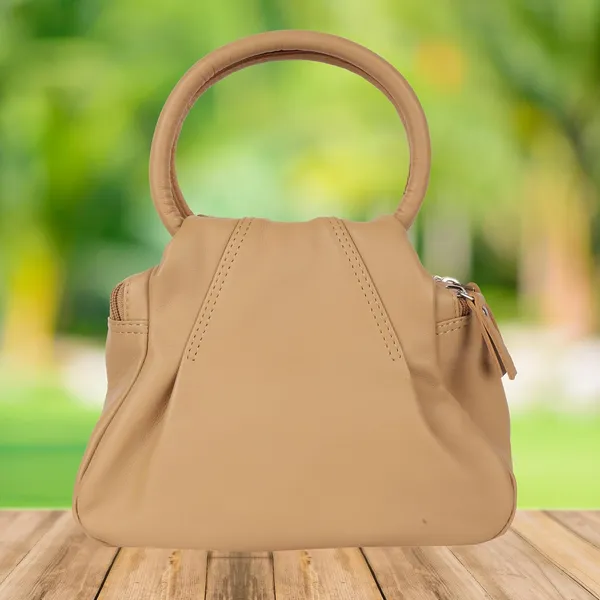 Light_Brown_Genuine_Leather_Handcrafted_Mini_Handheld_Bag_For_Women