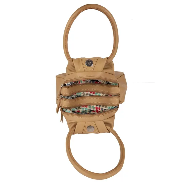 Light_Brown_Genuine_Leather_Handcrafted_Mini_Handheld_Bag_For_Women