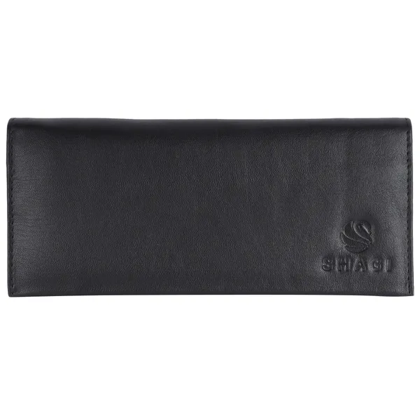 Black_Genuine_Leather_Hand_Crafted_Slim_Clutch_For_Women