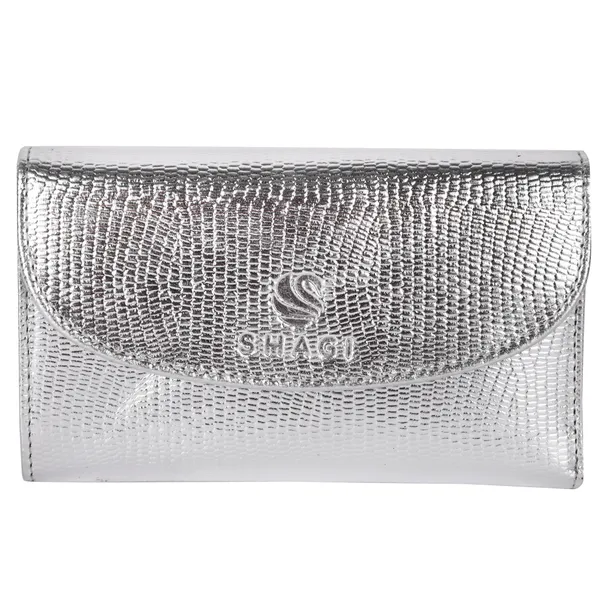 Silver_Genuine_Leather_Handcrafted_Clutch_For_Women