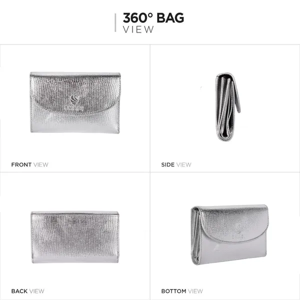 Silver_Genuine_Leather_Handcrafted_Clutch_For_Women