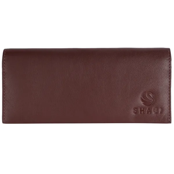 Brown_Genuine_Leather_Hand_Crafted_Slim_Clutch_For_Women
