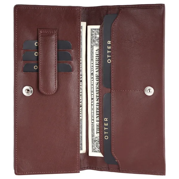 Brown_Genuine_Leather_Hand_Crafted_Slim_Clutch_For_Women
