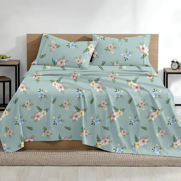 Sky_Blue_floral_Print_Super_Soft_Elegant_Printed_Bedsheet__With_2_Pillow_Covers_92"_x_102"_Inches